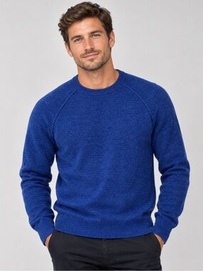 GAP Men's Crewneck Sweater in Cobalt Blue